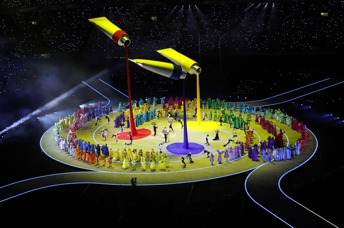 V milánském stadionu San Siro se uskutečnil hlavní ceremoniál. 