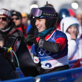 Zuzana Maděrová se raduje z olympijského zlata.