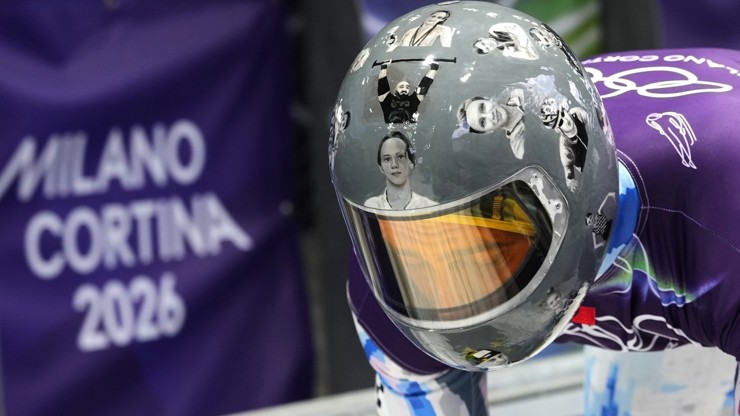 Skeletonista Vladyslav Heraskevyč. 