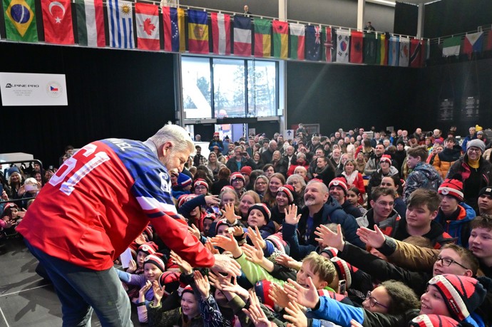 Návštěva prezidenta Petra Pavla s manželkou Evou na Olympijském festivalu na českobudějovickém výstavišti.