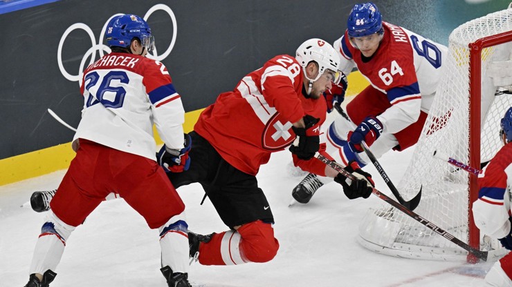 Hokej Česko:Švýcarsko.