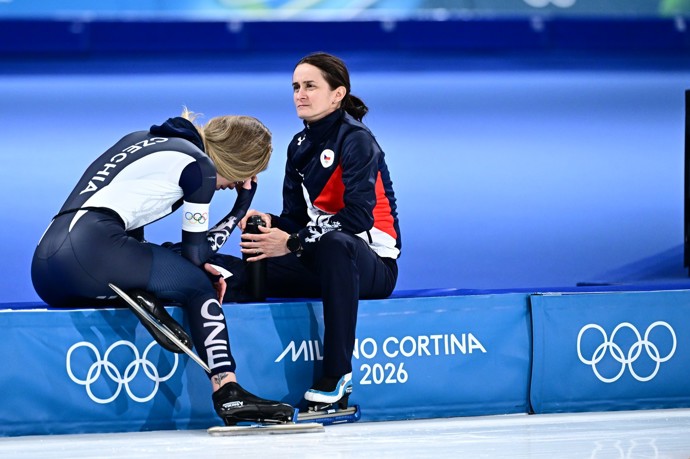 Nikola Zdráhalová a Martina Sáblíková. 