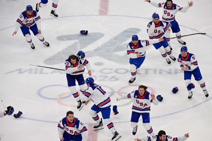 Američtí hokejisté vyhráli na olympiádě zlato. 