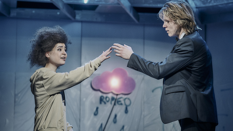 Zdeněk Piškula a Tereza Marečková ve hře Romeo a Julie.