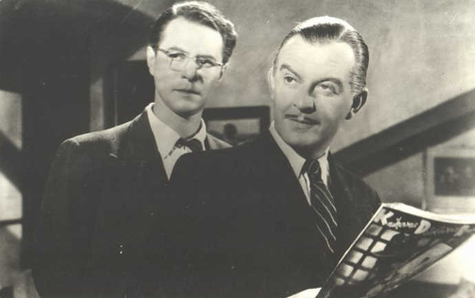 snímek z filmu Těžký život dobrodruha (Ladislav Pešek, Otomar Korbelář)