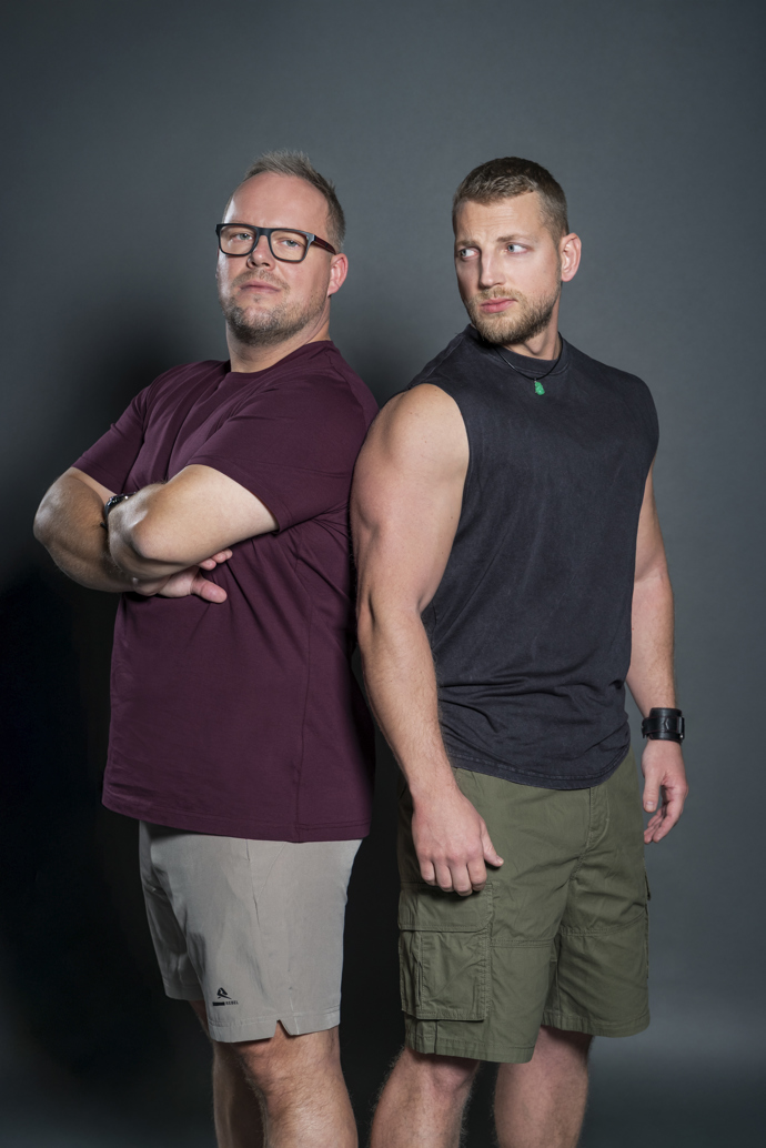 Miloš a jeho trenér Roman.