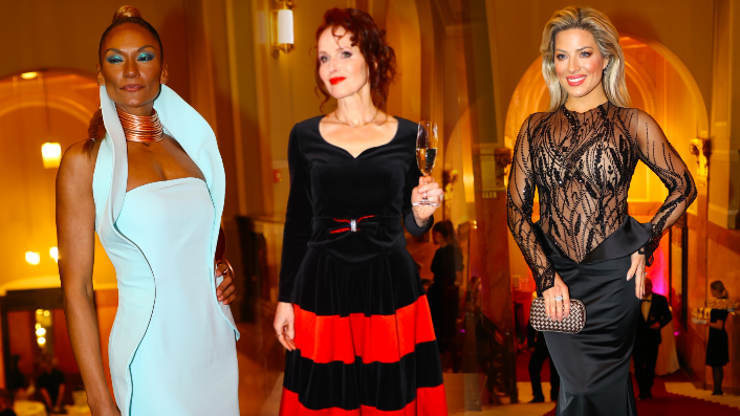 Totální úlet Saudkové, odhalená Perkausová i egyptská bohyně Abbasová. Divoká móda z Česko-Slovenského plesu 