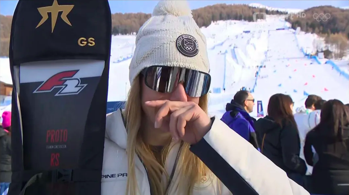 Ester Ledecká se neubránila emocím.