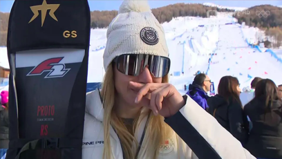 FOTO: Ester Ledecká patřila mezi favoritky na olympijské zlato v paralelním obřím slalomu.