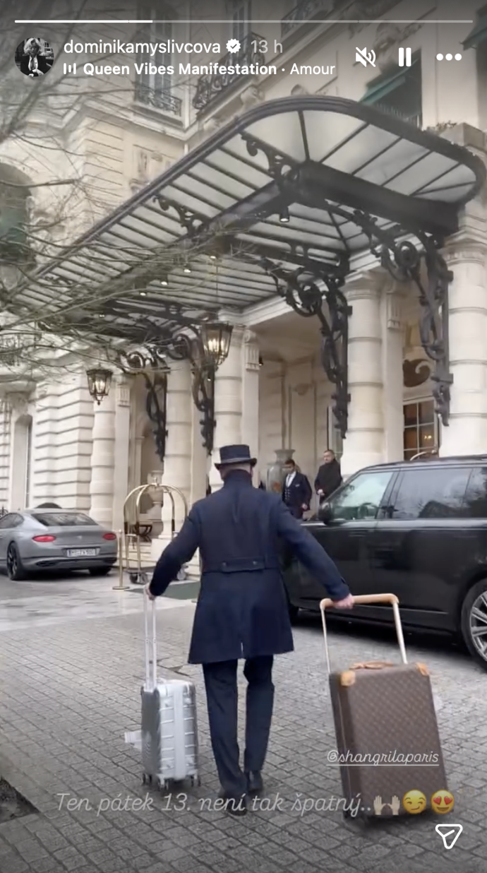 Dominika Myslivcová tráví Valentýn v Paříži.