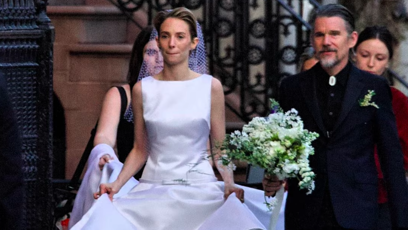 FOTO: K oltáři dovedl krásnou nevěstu její slavný tatínek, hollywoodský herec Ethan Hawke.