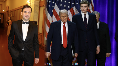 FOTO: Slova Petra Macinky zaznamenal i Barron Trump.