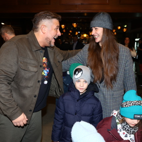 Michal Holán s rodinou.