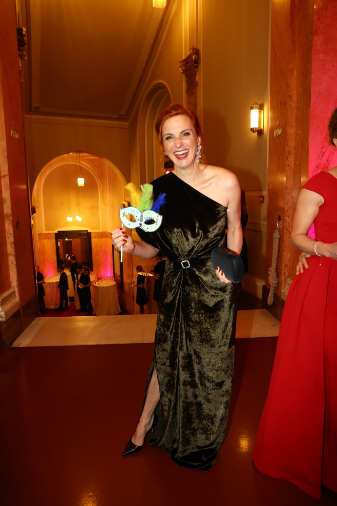 Michaela Maurerová se přišla na Česko-Slovenský ples bavit.