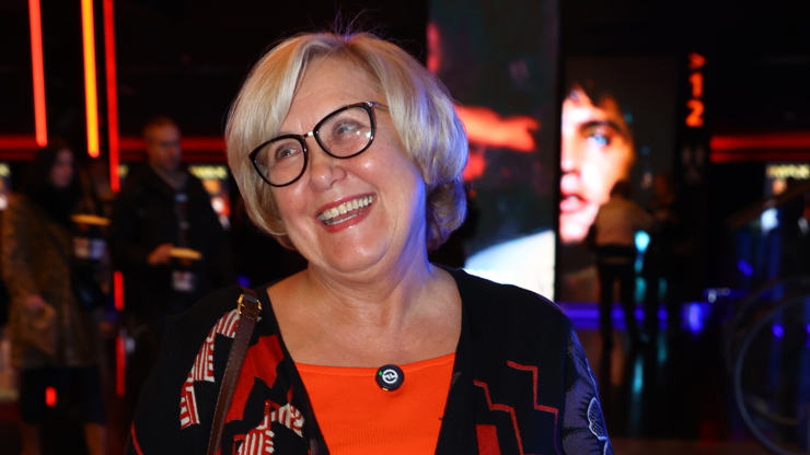 Kateřina Cajthamlová s úsměvem od ucha k uchu.