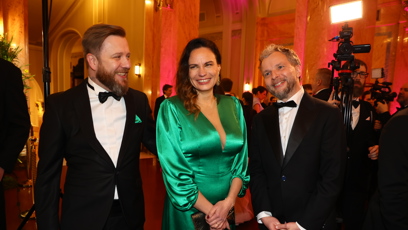 FOTO: Marek Prchal si ples v Obecním domě nenechal ujít.