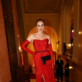 Anna Kadeřávková dorazila na Česko-Slovenský ples.