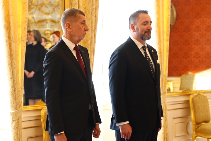 Igor Červený s Andrejem Babišem.