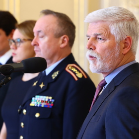 Petr Pavel měl ochraptělý hlas.