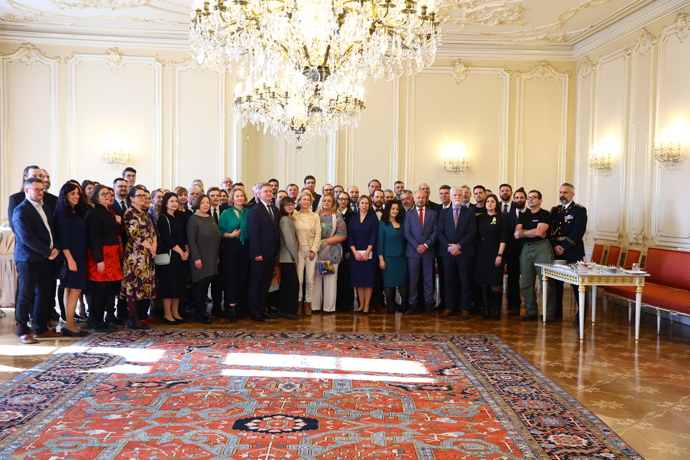 Setkání s příznivci Ukrajiny.