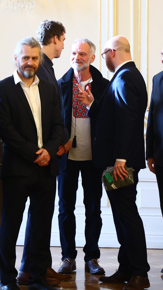 Ivan Trojan mezi hosty na Pražksém Hradě.