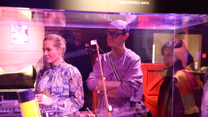 FOTO: Zuzana Kajnarová si prohlížela expozici Titanicu.