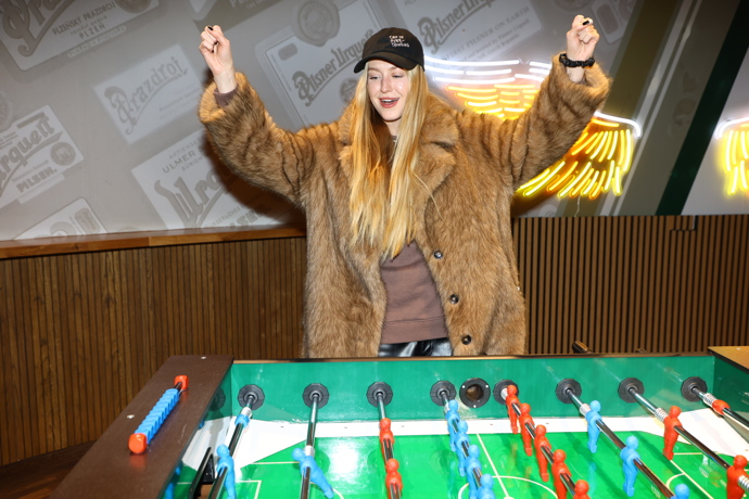 Natálie Kotková si zahrála fotbálek.