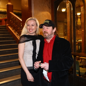 Leoš Noha s krásnou partnerkou.