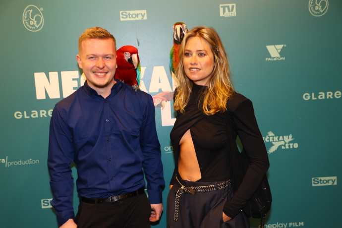 Emma Smetana přišla podpořit svého partnera Jordana Haje. 