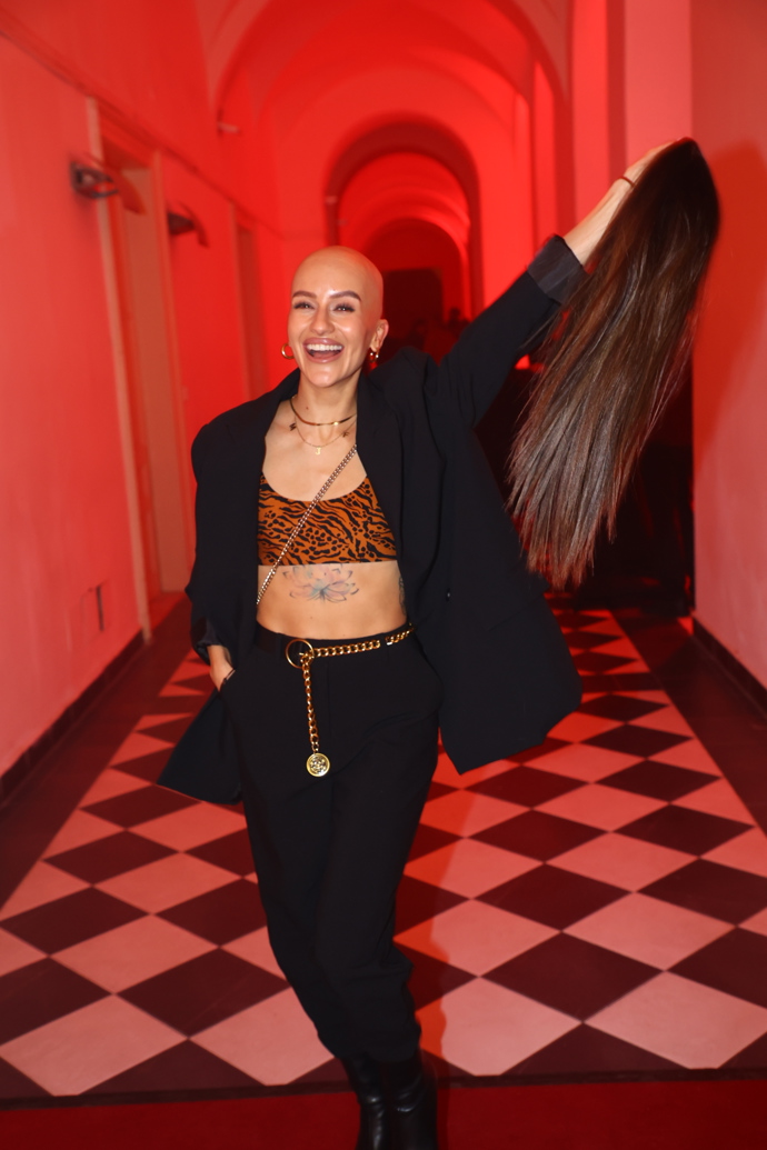 Influencerka Barbora Kropáčková na akci ABODI x Vuch Lab.