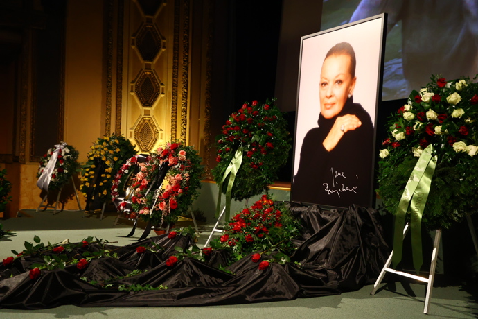 Jana Brejchová obdržela hodně smutečních věnců. 