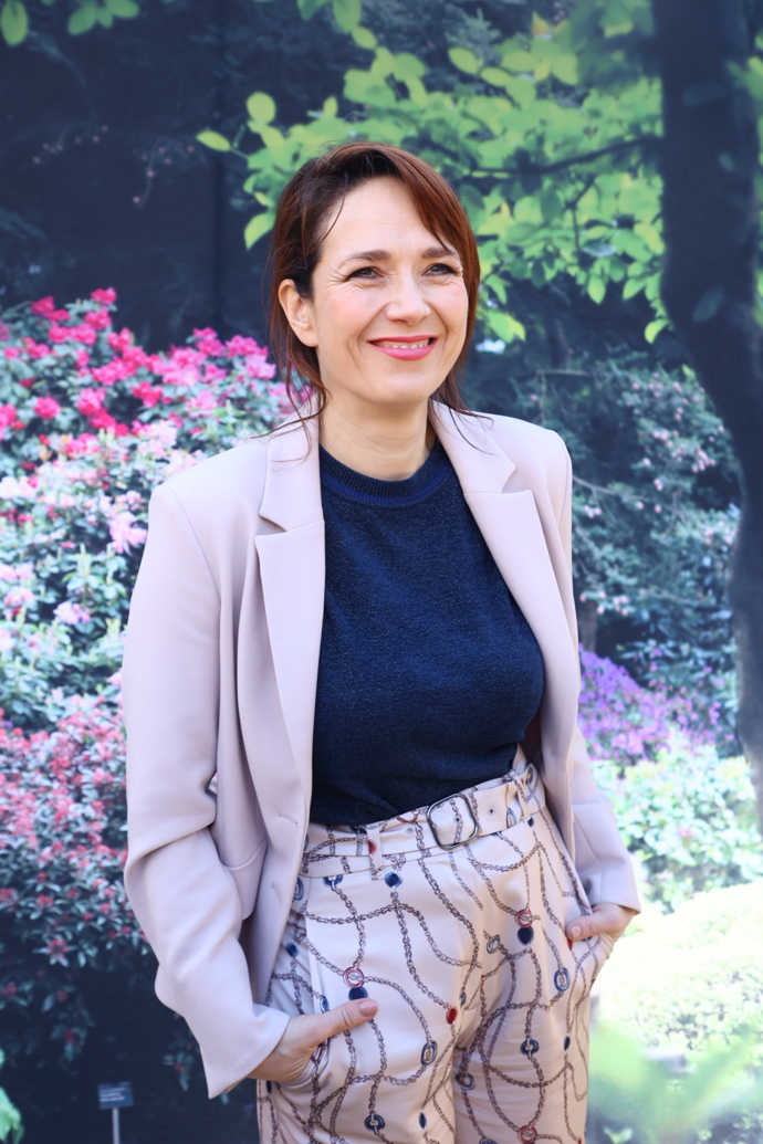 Tereza Kostková rozdávala úsměvy.