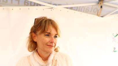 FOTO: Bára Munzarová na výstavě orchidejí.