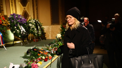 FOTO: Aňa Geislerová se přišla rozloučit s Janou Brejchovou.