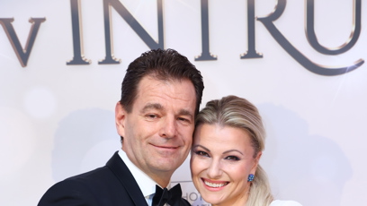 FOTO: Jitka Kocurová s manželem Tomášem Abrahamem vyrazili na ples.