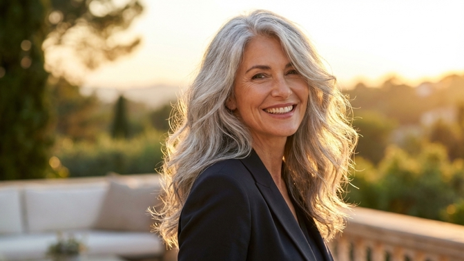 Přirozené šediny: Jak o ně pečovat a proč přestat s barvením