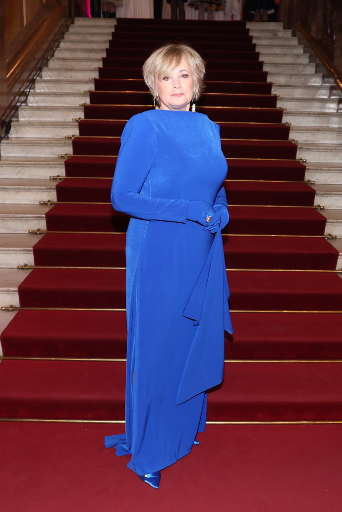 Jana Nagyová si ten večer připadala nejen díky aristokratické barvě šatů jako skutečná královna plesu.