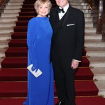 Na Česko-Slovenský ples do pražského Obecního domu vyrazila v doprovodu manžela Toniho Pulma. 