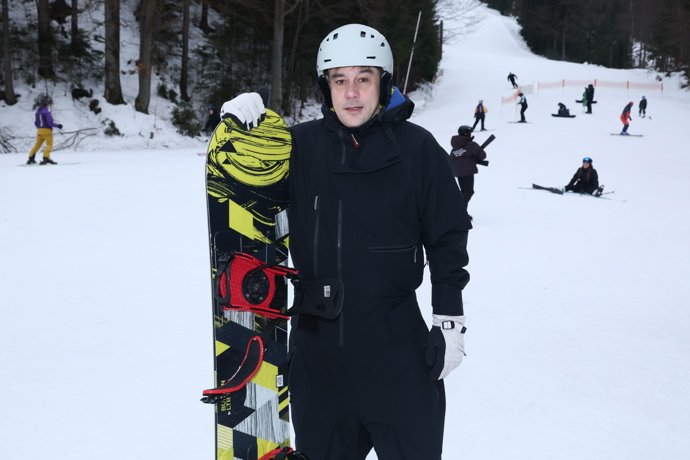 Protagonisté muzikálové verze filmu Snowboarďáci si užili sněhovou nadílku ve Špindlerově Mlýně.