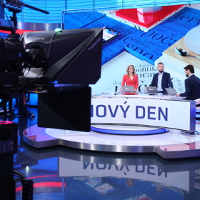Pořad Nový den na CNN Prima News.