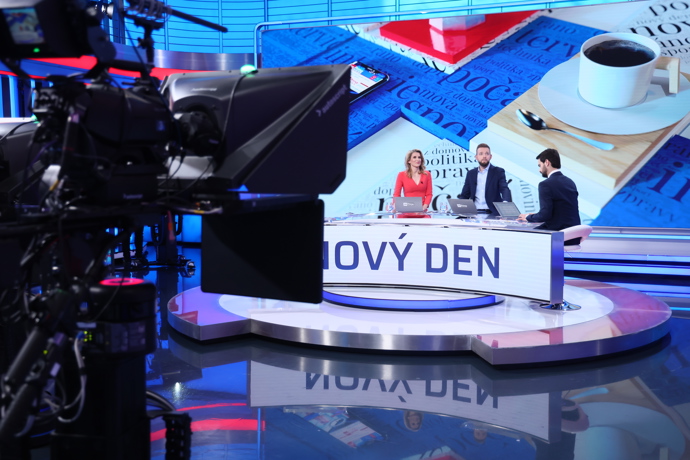 Pořad Nový den na CNN Prima News.