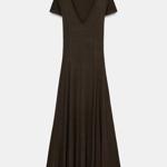 Dlouhé žebrované šaty, Zara, 699 Kč