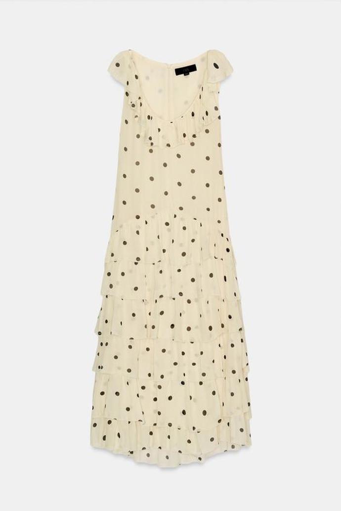 Asymetrické šaty s puntíky, Zara, 1499 Kč