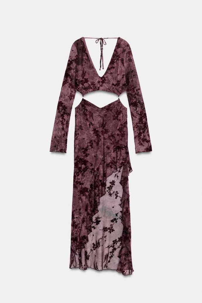 Asymetrické šaty s výřezy, Zara, 849 Kč