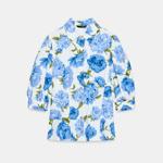 Popelínová košile s květinovým potiskem, Zara, 699 Kč