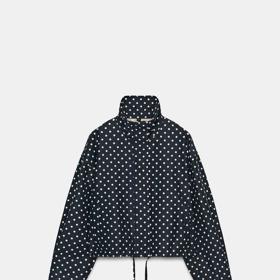 Prošívaná bunda s puntíky, Zara, 1199 Kč