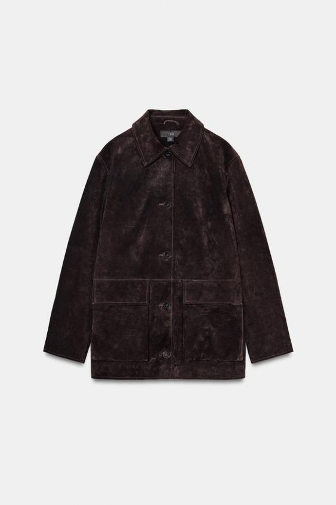 Semišová bunda, Zara, 3 599 Kč