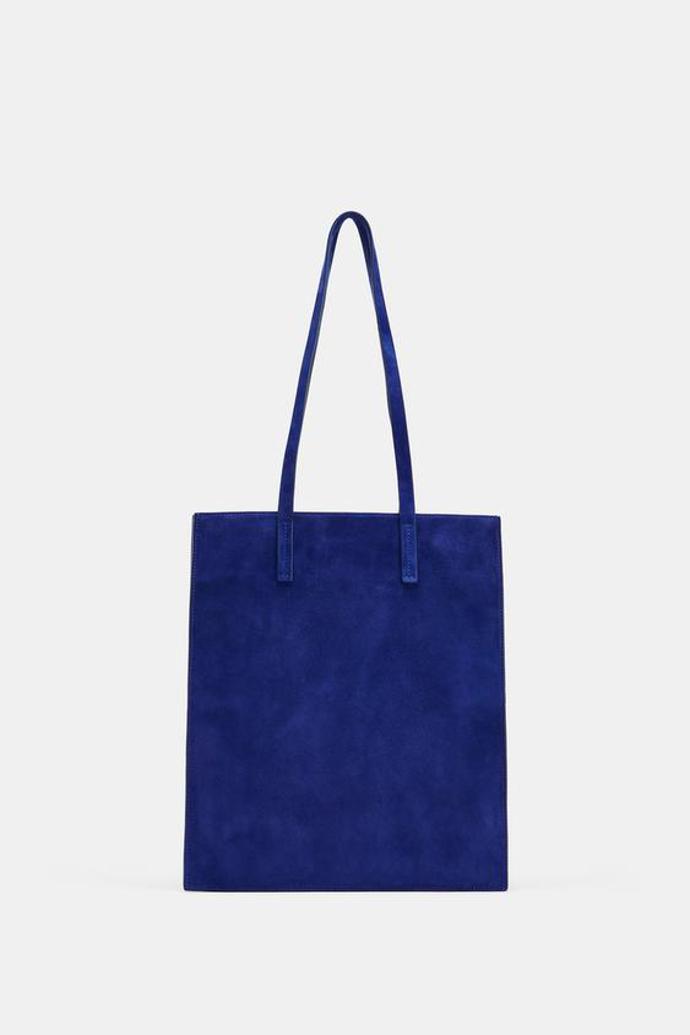 Semišová kabelka shopper, Zara, 3599 Kč