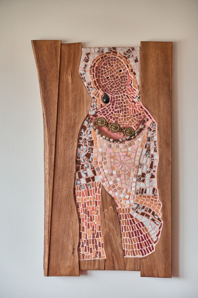 Originál mozaika od výtvarnice Šárky Hejnové