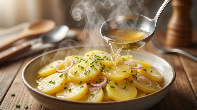 Horký vývar do salátu? Tento trik nahradí tradiční majonézu